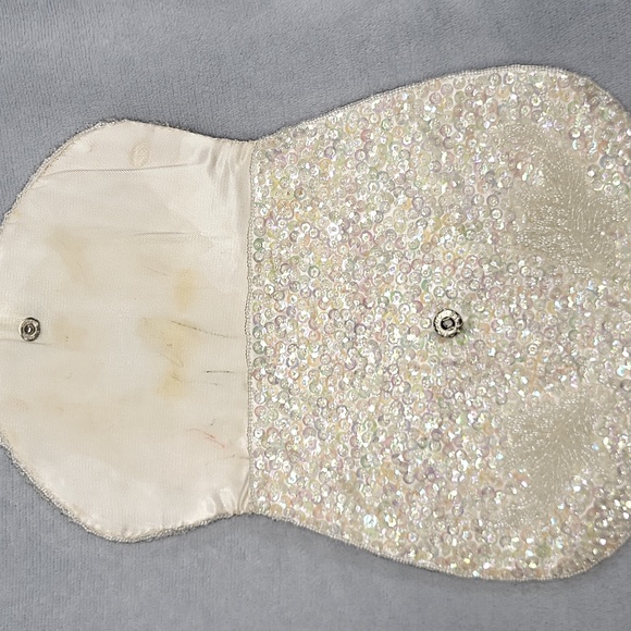 Gorgeous Vintage Beaded Sequined Formal Clutch Purse - Picture 12 of 16